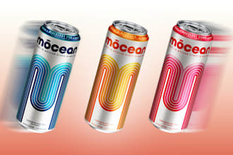 create a custom can label design and a packaging box