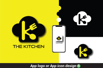 do modern mobile app logo or app icon