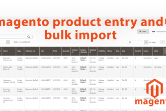 do magento product entry, add products, data entry