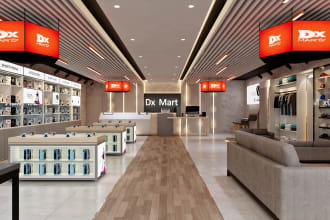 design and render your 3d retail stores, shops, cafe or restaurant interior