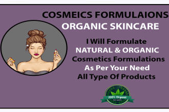 formulate natural and organic cosmetics products