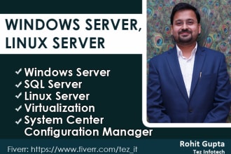 configure and troubleshoot windows server, linux server