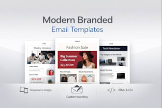 design a branded responsive email newsletter