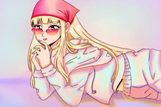 draw your character and photo in anime style