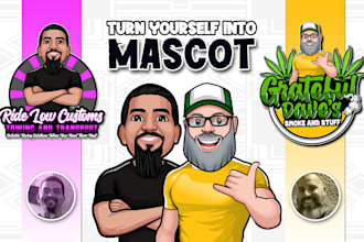 design custom cartoon and caricature logo from a photo