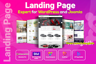 design high converting landing pages with elementor sp page builder and divi