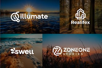 do custom modern minimalist wordmark logo design for business