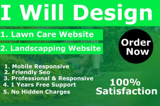 design lawn care and landscaping website