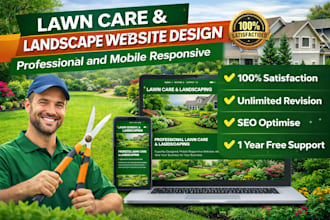 design lawn care and landscaping website