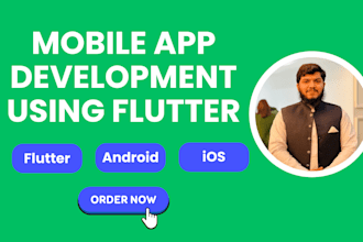 be your flutter developer and build android ios flutter app with firebase