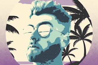 create custom vector portrait illustration from any photo