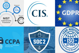 get you compliant with isms iso 27001, soc2, gdpr, cis and nist