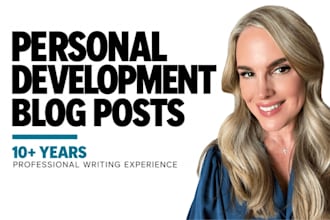 write SEO friendly personal development blogs and articles