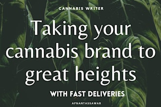 write cbd marijuana, cannabis and hemp oil articles or blogposts