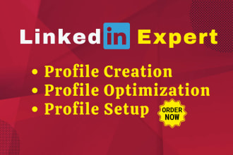 do professional linkedin profile creation and optimized