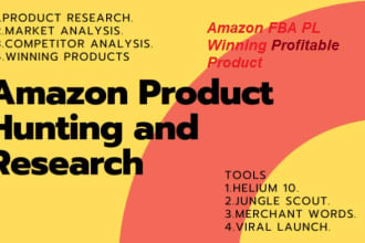 do amazon fba product research and  amazon fba pl