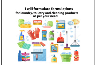 develop formulations for laundry, toiletry and cleaning products