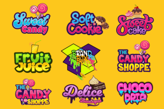 do candy bakery sweets chocolate ice cream dessert food logo