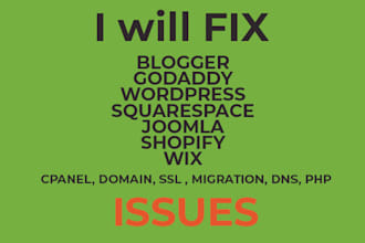 fix or help any kinds of web hosting problem