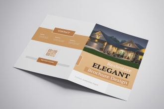design brochure for real estate, hospital, any type