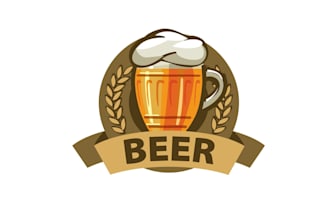 design creative drink logo with satisfaction guaranteed