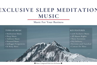 compose exclusive sleep meditation music