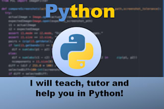 teach and help you in python from beginners to professional