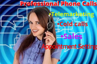 do your cold calling and appointment setting