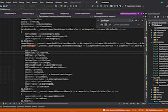 develop short asp dotnet core or mvc web applications
