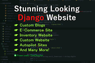 develop website using django framework or convert to django