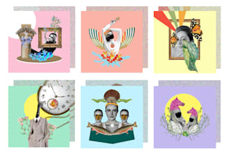 design unique and artsy digital collage artwork for you