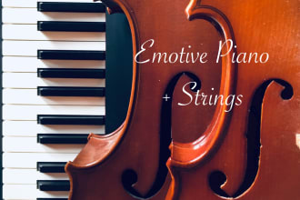 compose relaxing piano and strings music