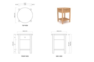 do technical drawing of furniture in autocad and sketchup