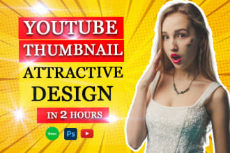 design amazing youtube thumbnails in 2 hours and free seo