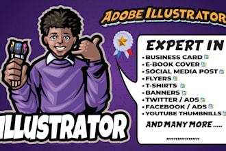 do any graphic design in adobe illustrator
