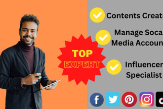social media manager, lead gen, and influencer specialist
