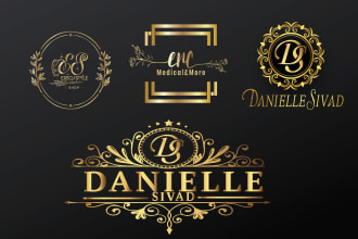 do luxury design and frame of flower  brand logo