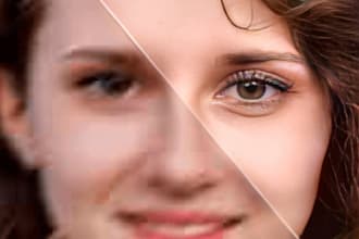 convert low quality image to high quality