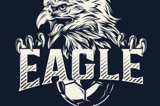 design professional sports logo for football, basketball, baseball and more