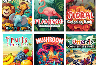 design coloring book and all low content for amazon KDP
