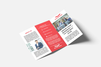 design professional corporate trifold business flyer brochure