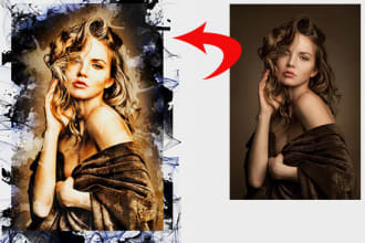 design your perfect personalized custom portrait, abstract or digital art