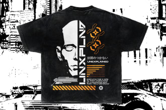 design cyberpunk streetwear and futuristic for your brand