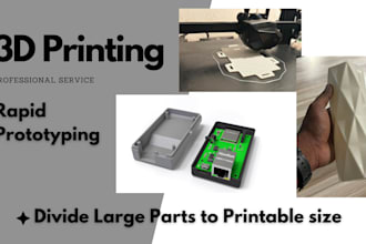 do 3d design for 3d printing and cnc