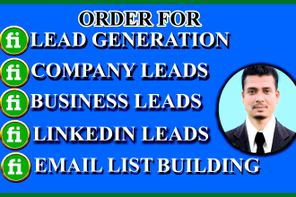 do web scraping and finds sales leads,email list,business leads,linkedin leads
