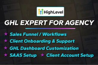 build gohighlevel websites and salefunnel for gohighlevel agency