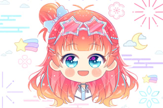 draw anime chibi icon in 24 hours
