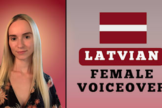 record a latvian female voice over