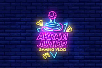 design gaming neon logo in 24 hours