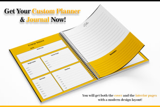 do planner journal and calender design